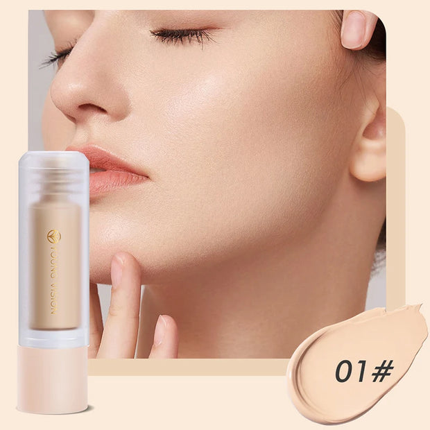Bottom Press Liquid Foundation High Coverage Makeup Base Matte Oil Control Lasting Waterproof Concealer Korean Makeup BB Cream - Luxe Ladies Moda