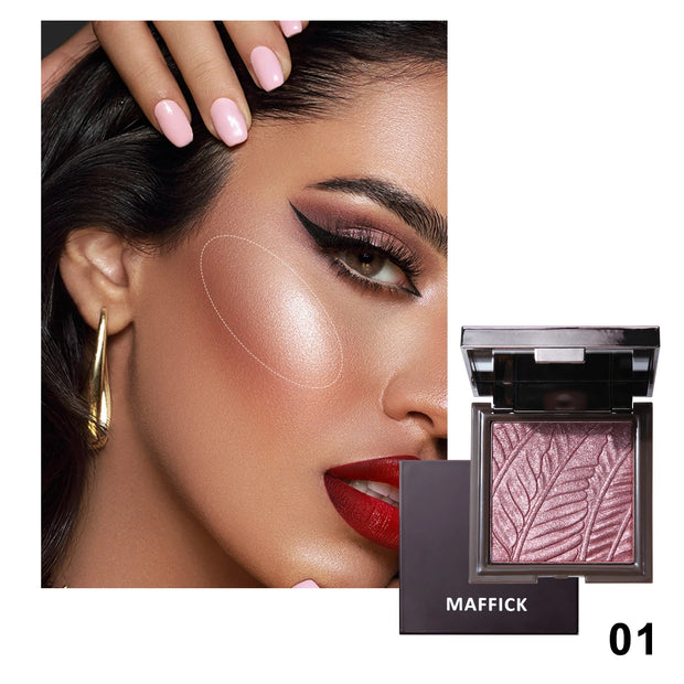 Purple sweet atmosphere blush pearlescent fine shimmer natural nude makeup vitality whitening blush - Luxe Ladies Moda