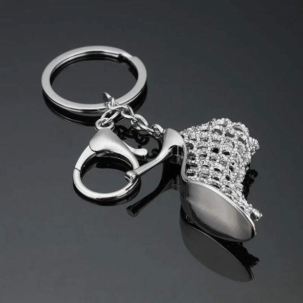 High Heel Shoes Keychain – Rhinestone Car Key Ring, Fashion Crystal Key Holder for Women’s Bag Charms