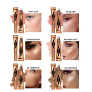 Air cushion, powder blusher, high gloss stick, makeup liquid, rouge, 6 colors optional - Luxe Ladies Moda