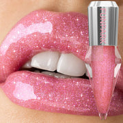 8-Color Glitter Shimmer Lip Gloss | Moisturizing Diamond Liquid Lipstick for Plump, Shiny Lips