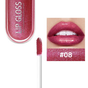 Glitter Lip Gloss Long Lasting Diamond Pearlescent Metallic Liquid Lipstick Moisturizing Lip Glaze Cosmetics - Luxe Ladies Moda