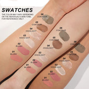 Air cushion, powder blusher, high gloss stick, makeup liquid, rouge, 6 colors optional - Luxe Ladies Moda