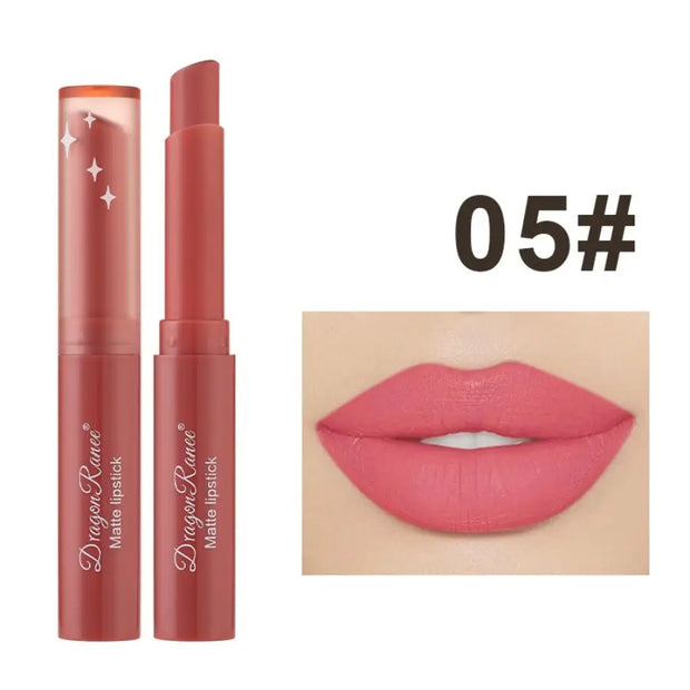 Matte, non-fading moisturizing lipstick Velvet matte finish, waterproof, and long-lasting. Resistant to fading and smudging. - Luxe Ladies Moda