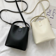 Women PU Leather Handbag Casual Tote Bag Lady Messenger Shoulder Bag Brand Design Female Totes Bolsa Black - Luxe Ladies Moda