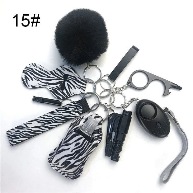 Factory Price Women Outdoor Self Defense Keychain Accessories Set Emergency Personal Protection Safety Alarm Women Product - Luxe Ladies Moda