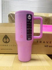 HydroJug Tumbler Traveler Cup Stainless Steel Coffee Mug Insulated Thermos Portable Vacuum Travel Tumbler with Handle Lid Straw - Luxe Ladies Moda