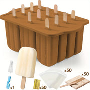 Popsicles Molds, 12 Pieces Silicone Popsicle Molds Easy-Release BPA-free Popsicle Maker Molds Ice Pop Molds Homemade Popsicle - Luxe Ladies Moda