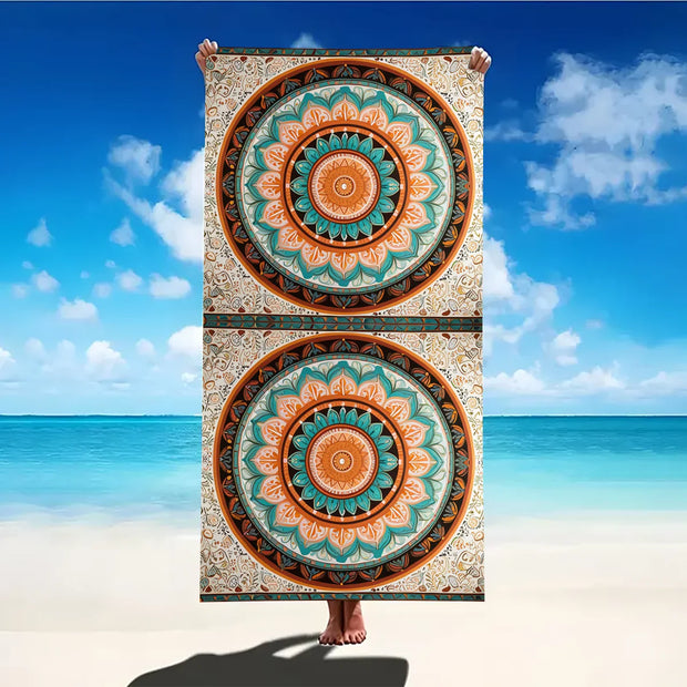 Print Sea Beach Towel Quick-Dry Washable Beach Towels Sandproof Portable Beach Towels For Travel Swimming Camping Beach - Luxe Ladies Moda