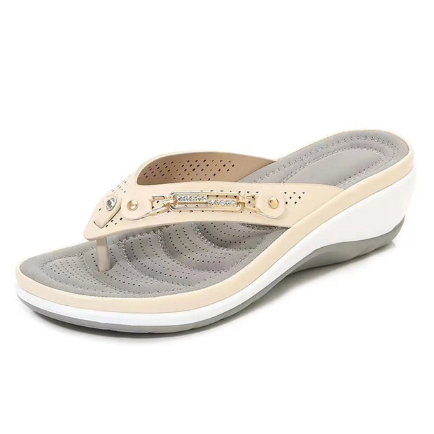 Women's Slippers New Fashion Slides Non-Slip Shoes Beach Sandals Women Outside Leisure Flip Flops Wear Open Toe - Luxe Ladies Moda
