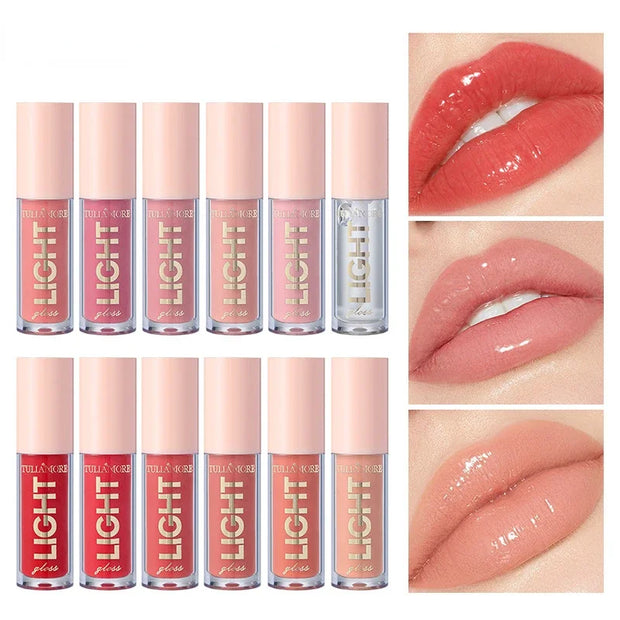 Waterproof Lip Gloss – Long-Lasting, Moisturizing, Mirror Shine Nude Lip Gloss - Luxe Ladies Moda