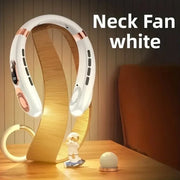 Portable Neck Fan,4000 mAh Cooling Airflow 5 Speeds Adjustable Bladeless Fan Hands Free Personal Wearable Rechargeable Battery - Luxe Ladies Moda