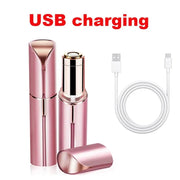 Portable Lipstick Shaped Electric Hair Remover For Women Painless And Effective Facial Hair Removal Home Razor Shaver Tool - Luxe Ladies Moda