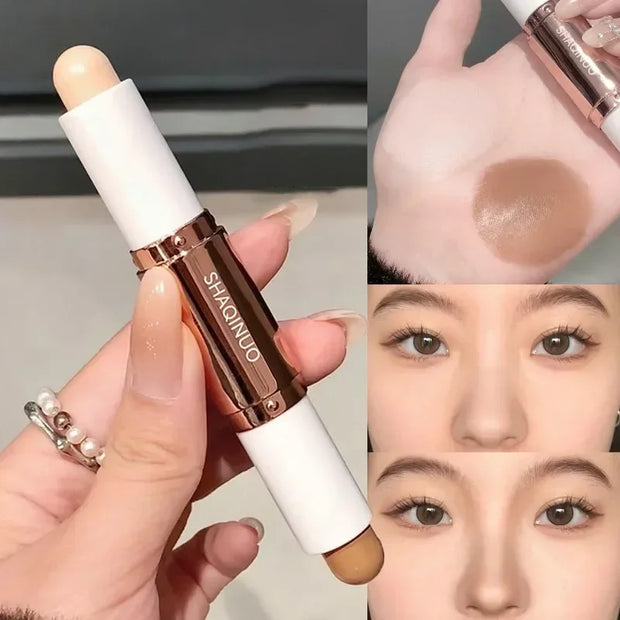 Highlighting&Bronzer Stick Face Brightening Shaping Concealer Pencil 3D Long Lasting Corrector Nose Shadow Contouring Cosmetics - Luxe Ladies Moda
