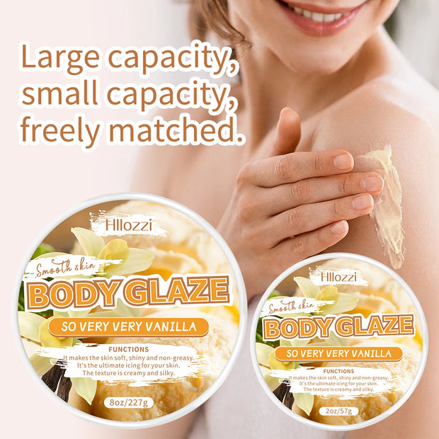 2oz/8oz Vanilla Body Glaze Nourishing Moisturizing Skin Care Body Butter Refreshing Non-Greasy Body Oil Moisturizing Skin - Luxe Ladies Moda