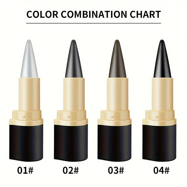 Matte Glitter Waterproof Eyeliner Stick Smudge Proof Black Single Head Solid Eyeliner Balm - Luxe Ladies Moda