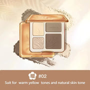 Judydoll Highlighter Contour Bronzer Palette Nude Makeup Natural Facial 3D Nose Shadow Long-Lasting Waterproof Cosmetics Makeup