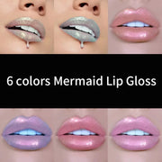 Moisturizing Glitter Lip Gloss with Long-lasting Glossy Finish for Hydrated Lips - Lipstick and Lip Balm Combo