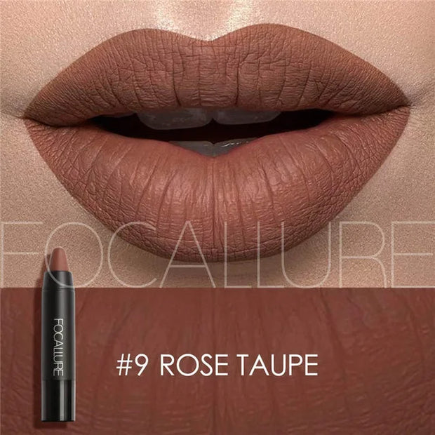 Matte Lipstick 19 Colors Waterproof Matte Lipsticks Soft Texture Lip Stick Cosmetic Sext Red Nude Lip Makeup Batom