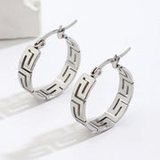 Stainless steel gold-plated women's earrings, fashionable Chinese style women's jewelry, a gift from good friends for women - Luxe Ladies Moda