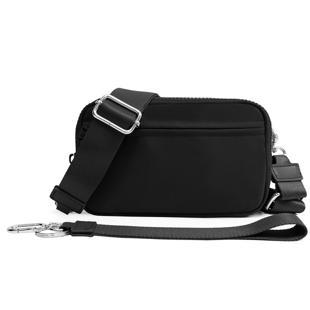 Small Crossbody Bags for Women Men Cellphone Belt Bag Purse Fanny Pack with Adjustable Strap Black Sling Bag for Festival Gifts - Luxe Ladies Moda