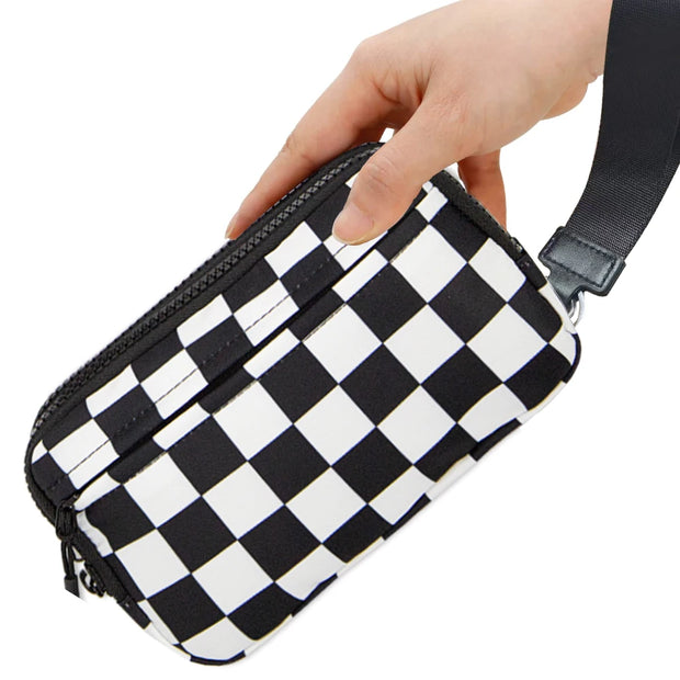 Small Crossbody Bags for Women Men Cellphone Belt Bag Purse Fanny Pack with Adjustable Strap Black Sling Bag for Festival Gifts - Luxe Ladies Moda