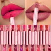 DUNUF Lipstick Pencil Waterproof Sexy Red Nude Purple Matte Tint Lipstick Lasting Lip liner Pen Longlasting Makeup Cosmetic - Luxe Ladies Moda