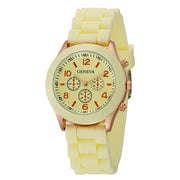 Women Watches New Fashion Luxury Brand Women's Watch Silicone Strap Quartz Wrist Watch For Female