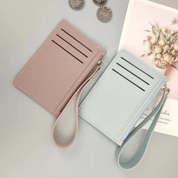 Thin Cards Holder Wallet Organizer Women Men Business Card Holders Wallets Slim Bank Credit Card ID Cards Cover Coin Pouch Case - Luxe Ladies Moda