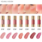8 colors long-lasting Bottom press moisturizing easy makeup blush pencil solid creamy Liquid blusher - Luxe Ladies Moda