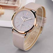 New Simple Women Watches Luxury Design Leather Watch Ladies Quartz Wristwatch Womens Small Round Dial Clock Reloj Mujer - Luxe Ladies Moda