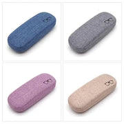 Fashion Glasses Case Hard Shell Linen Fabrics Eyewear Cases Cover Protective for Men Women Sunglasses Eyeglasses Glasses Box - Luxe Ladies Moda