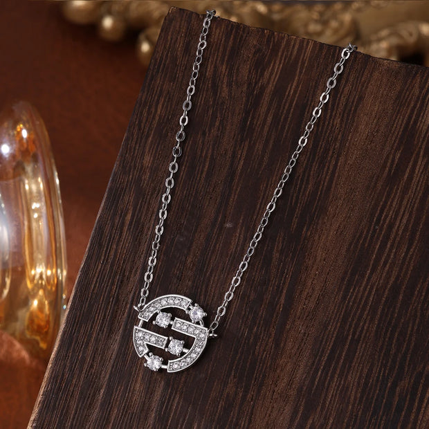 Lucky Four-leaf Clover CZ Necklace For Women's Dynamic Fashion Clavicle Chain Versatile Fashion Accessories - Luxe Ladies Moda