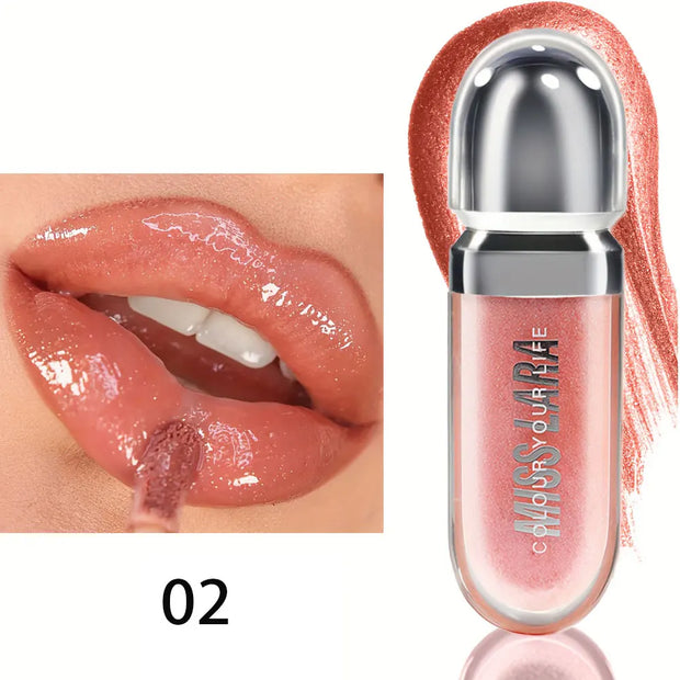Beauty Moisturizing Lip Gloss with Shimmer - Hydrating Liquid Lip Shine Oil for Adult, Nourishing 3D Effect, Long-Lasting - Luxe Ladies Moda