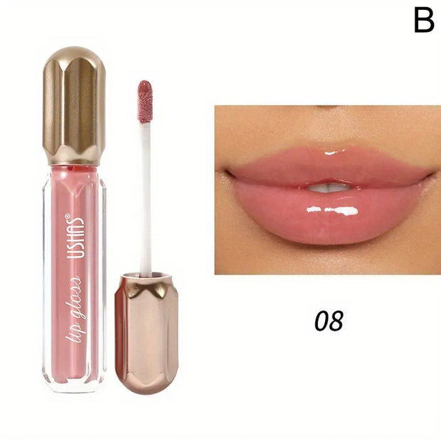 Mirror Pearl Lip Gloss Waterproof Long Lasting Moisturizing Lipstick Shine Glitter Lip Gloss Women Makeup Cosmetic - Luxe Ladies Moda