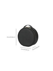 Travel PUMakeup Bag With Led Mirror, Portable Cosmetic Bag With Mirror And Light, Travel Rechargeable Makeup Bag With Led Lights - Luxe Ladies Moda