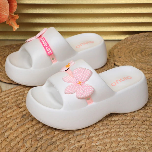 Women’s Platform Cloud Flip Flops – Soft EVA Pillow Slides, Non-Slip Beach Sandals - Luxe Ladies Moda