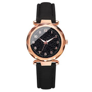 5pcs Set Womens Watches Set Ladies Fashion Watch Black Female New Simple Casual Womens Analog WristWatch Bracelet Gift No Box - Luxe Ladies Moda
