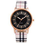 Fashion Casual Women's Quartz Watches Black White Dial Analog Ladies Wristwatch Leather Strap Simple Female Clock Gift for Women - Luxe Ladies Moda