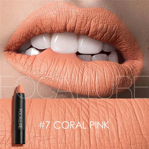 Matte Lipstick 19 Colors Waterproof Matte Lipsticks Soft Texture Lip Stick Cosmetic Sext Red Nude Lip Makeup Batom