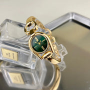 1piece gold women's horseshoe case Simple color dial Metal alloy strap Stylish quartz watch suitable for everyday wear - Luxe Ladies Moda