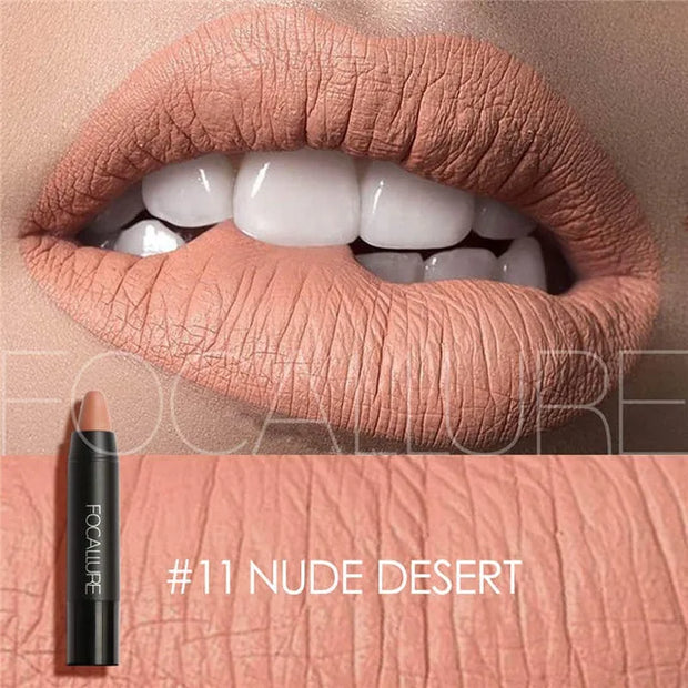 Matte Lipstick 19 Colors Waterproof Matte Lipsticks Soft Texture Lip Stick Cosmetic Sext Red Nude Lip Makeup Batom