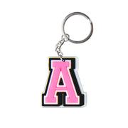 Cute Cartoon Pink Alphabet Keychains | A-Z Letter Keyrings for Personalized Style" - Luxe Ladies Moda