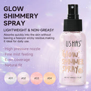 Body highlight spray, quick-drying and non-sticky, liquid glitter highlighter, long-lasting gloss - Luxe Ladies Moda