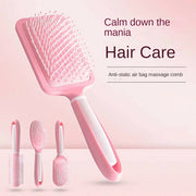 Anti Static Air Bag Hair Comb Scalp Massage Hairdressing Air Cushion Combs Hair Styling Tool Pink Scalp Massage Hair Brush - Luxe Ladies Moda