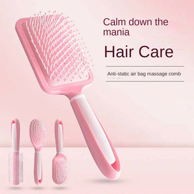 Anti Static Air Bag Hair Comb Scalp Massage Hairdressing Air Cushion Combs Hair Styling Tool Pink Scalp Massage Hair Brush - Luxe Ladies Moda