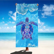 Print Sea Beach Towel Quick-Dry Washable Beach Towels Sandproof Portable Beach Towels For Travel Swimming Camping Beach - Luxe Ladies Moda
