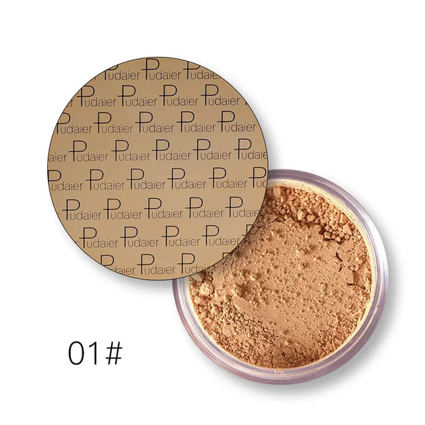 Makeup Loose Setting Powder Matte Mineral Oil-Control Long-Lasting Face Concealer Finishing Bronzer Contour for Black Dark Skin