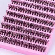 DIY Eyelash Extension Kit 200pcs Individual Lashes Cluster D Curl, 8-16mm Mix Lash Clusters with Lash Tweezers - Luxe Ladies Moda
