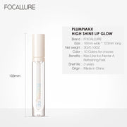 Lip Gloss Moisturizing Long Lasting Juicy Jelly Lip Tint 16 Colors Shiny Transparent Lipgloss Women's Cosmetics - Luxe Ladies Moda